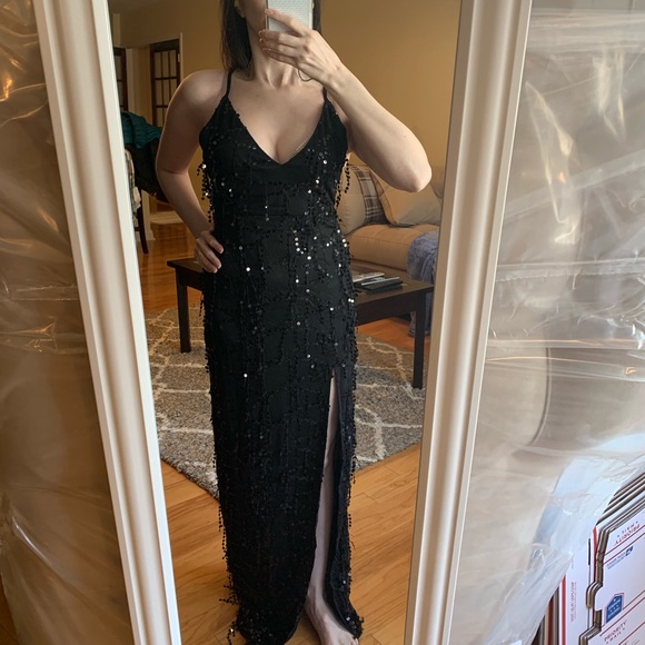 Beautiful Formal Black, Sequin Dress - Picture 2 of 6